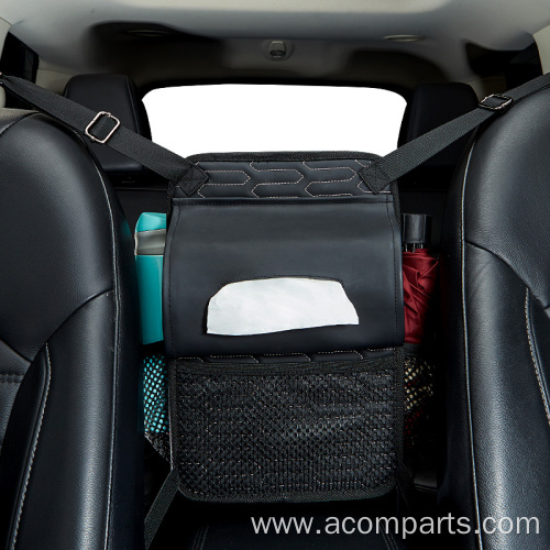 Car organizer between seats car hanging storage bag